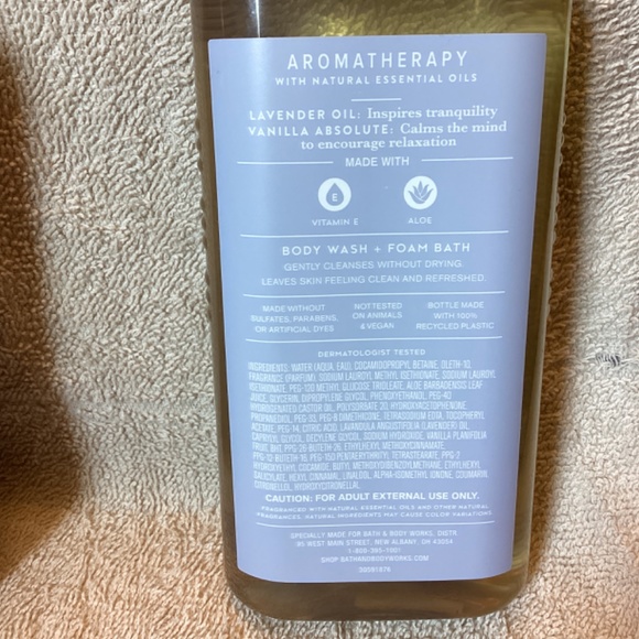 Bath & Body Works Aromatherapy SLEEP Lavender + Vanilla Body Wash - Picture 4 of 4
